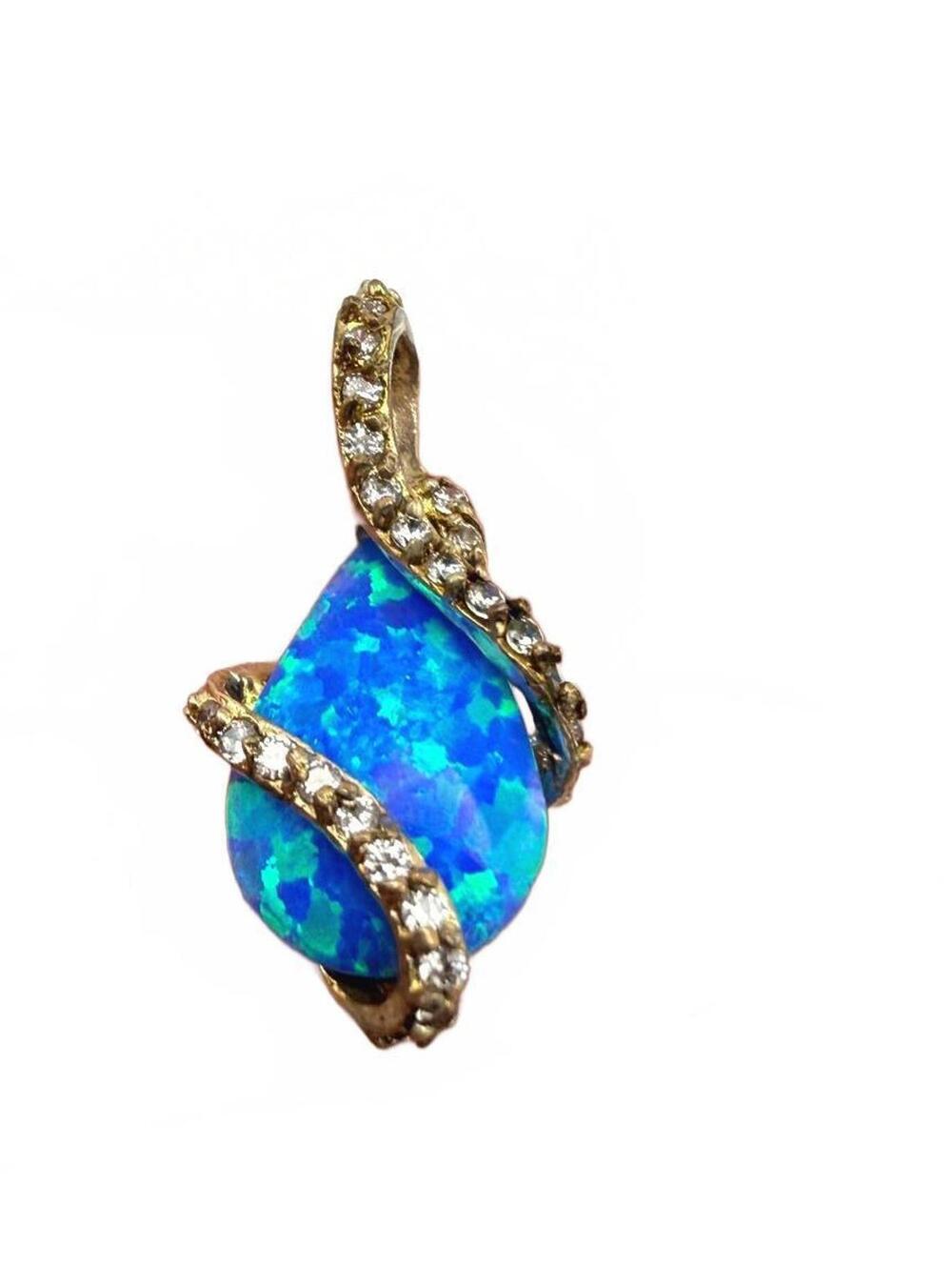 Montana Silversmith Blue Opal Pendant Silver